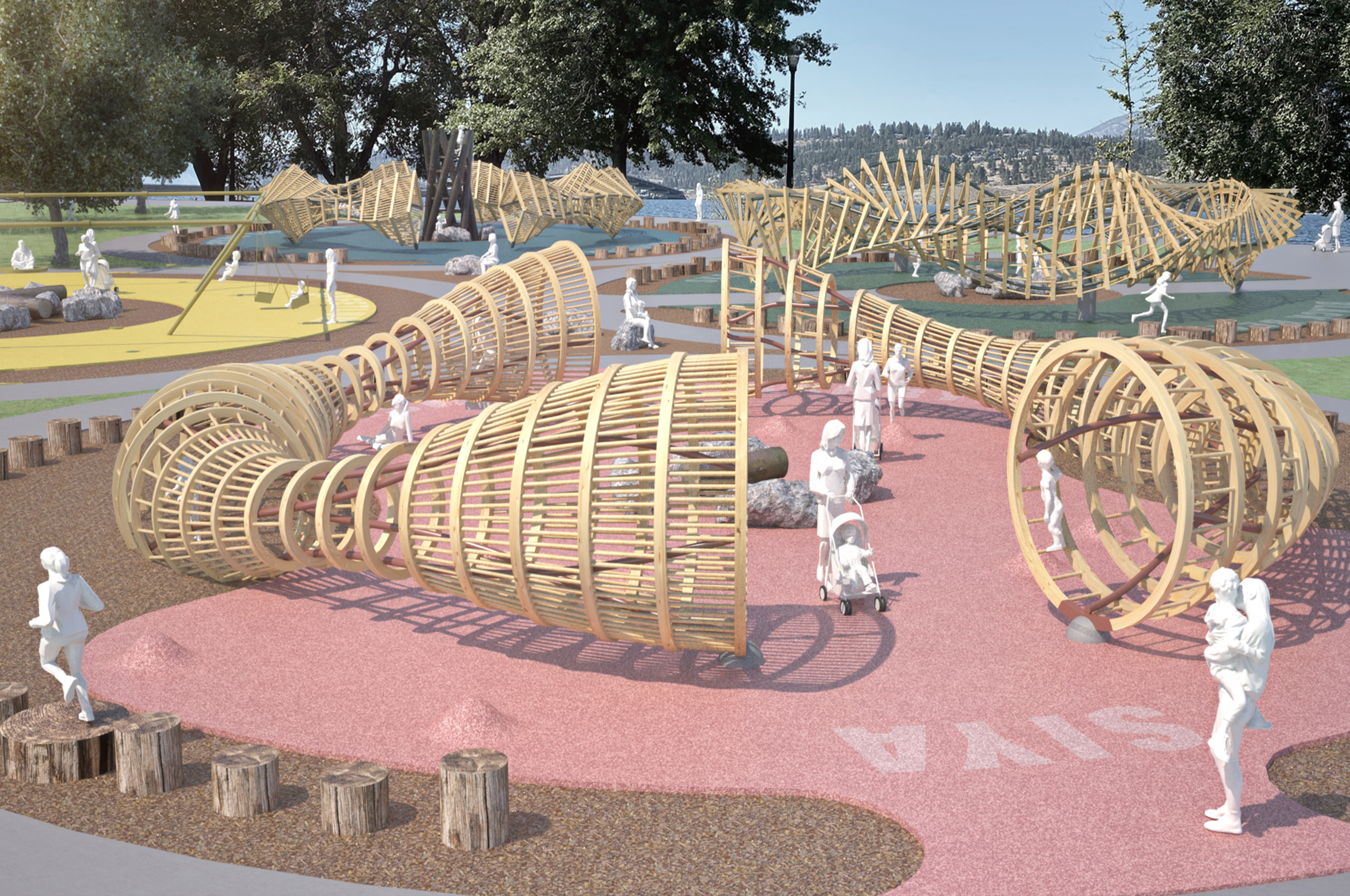 City Park Playground in Kelowna, British Columbia, designed by DS Studio
